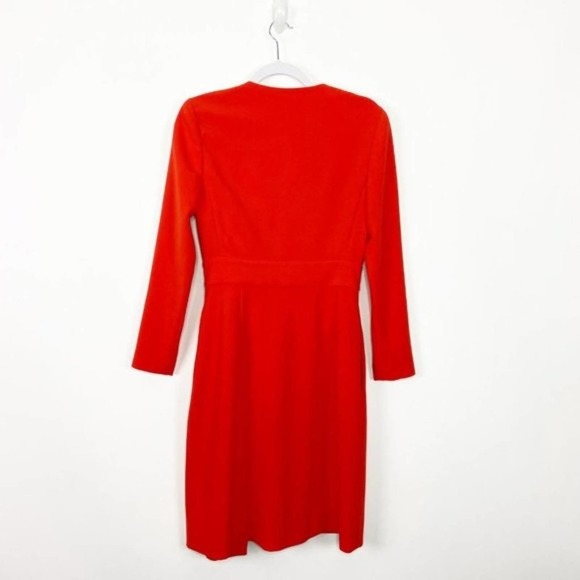 Diane von Furstenburg Orange Tailored Wrap Dress - Picture 4 of 8